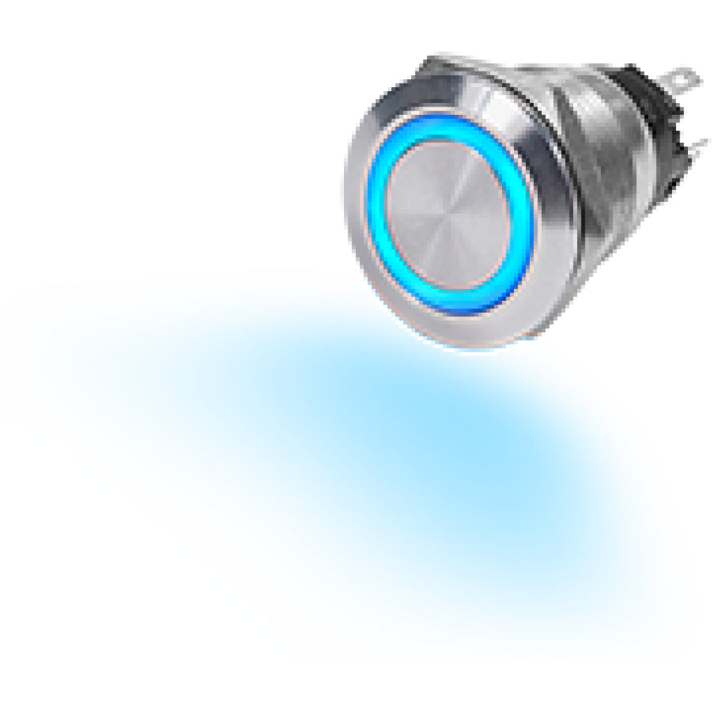 Blue Sea LED Push Button Ring Switch 