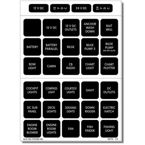 Blue Sea Waterproof DC 60 Label Kit
