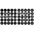 Blue Sea Push Button Switch Label Kit