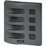 Blue Sea WeatherDeck 12V DC Fuse Panel 4 Pos.