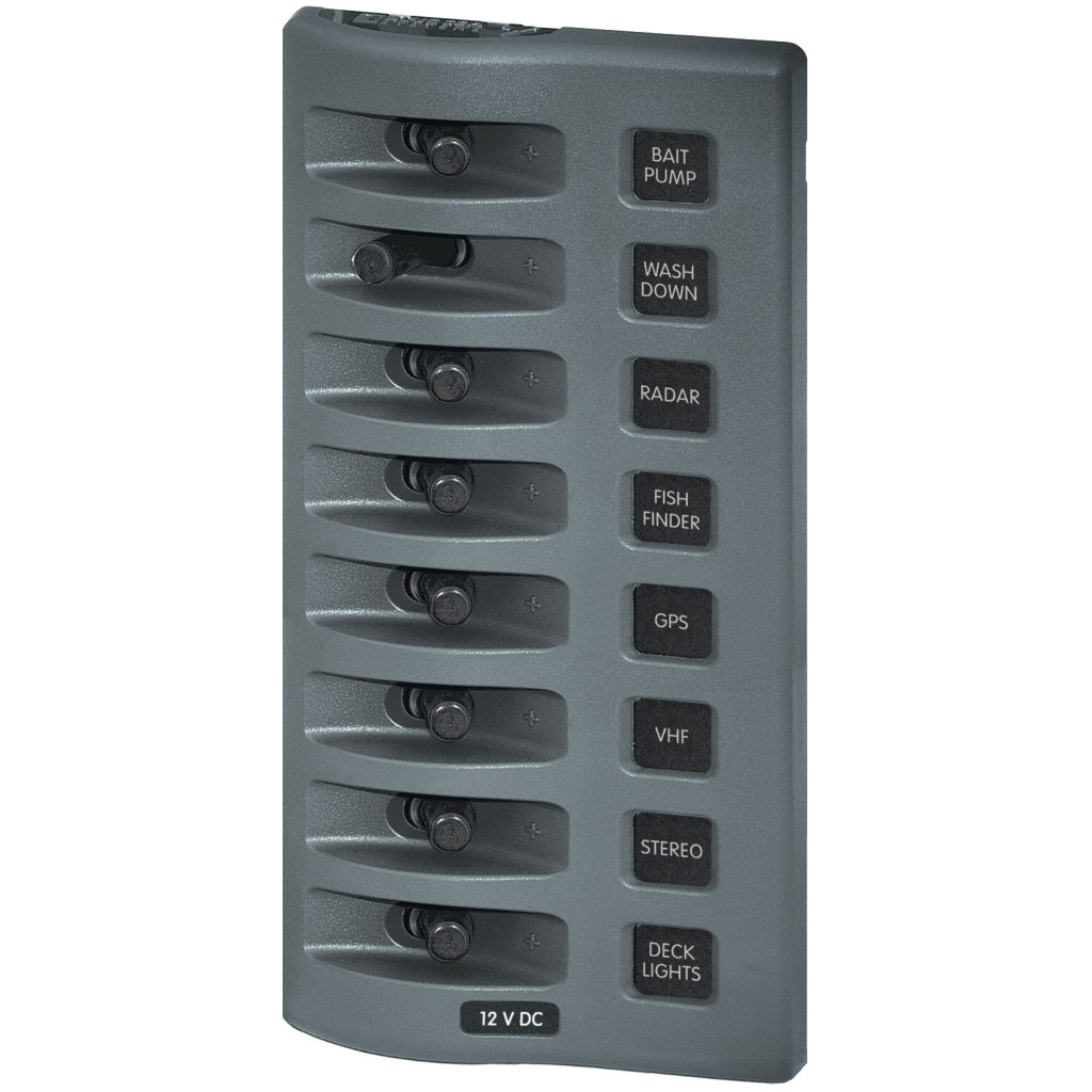 Blue Sea 12V 8-Pos. DC Switch Panel