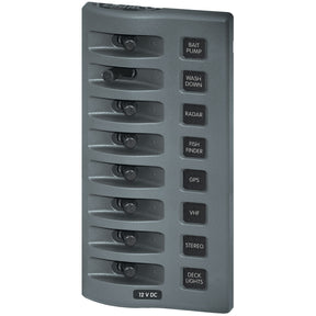 Blue Sea 12V 8-Pos. DC Switch Panel