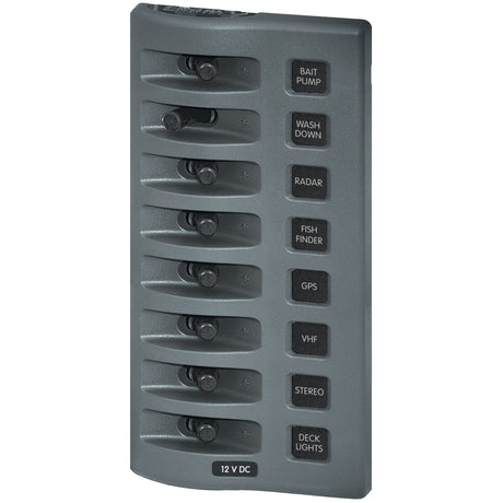 Blue Sea 12V 8-Pos. DC Switch Panel