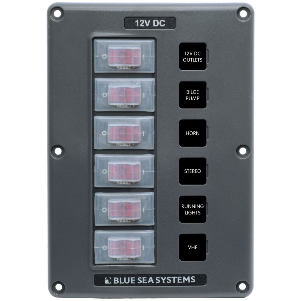 Blue Sea Circuit Breaker Switch Panel