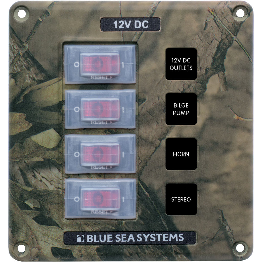 Blue Sea 4-Pos. Circuit Breaker Switch Panel