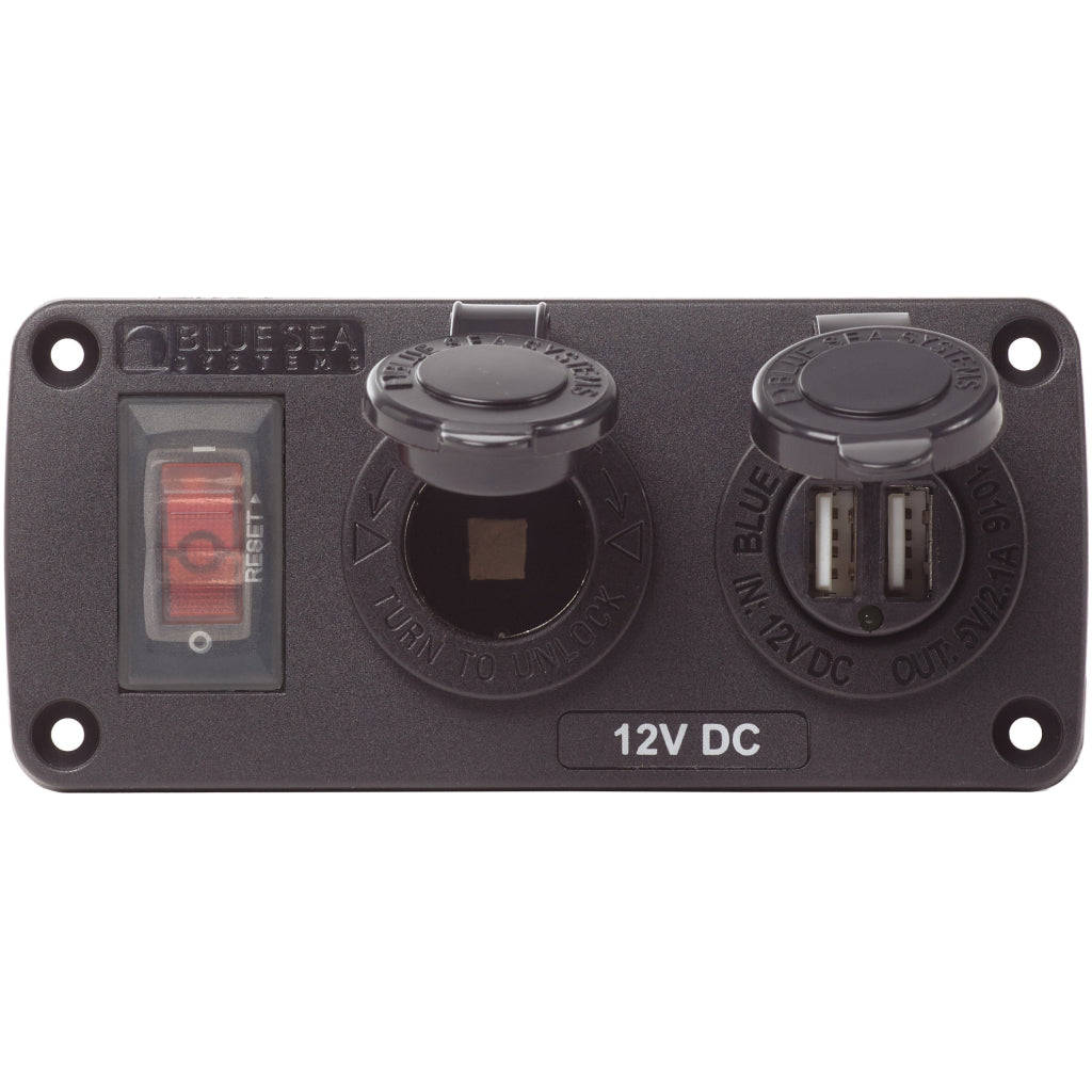 Blue Sea Water-Resistant Accessory Panel