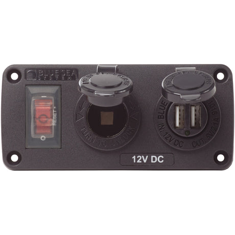 Blue Sea Water-Resistant Accessory Panel