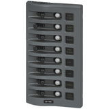 Blue Sea 4378 12V DC Circ. Br. Panel Gray 8 Pos.