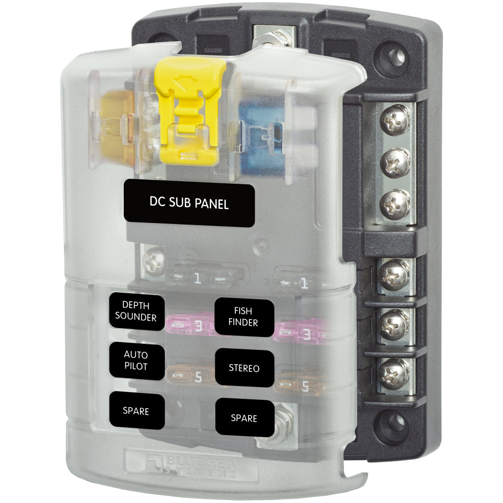 Fuse Block ATO 6 Circuit w/Ground