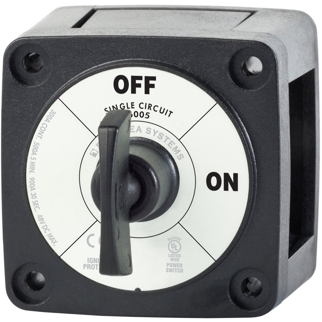 Blue Sea Black m-Series Mini Battery Switch Angle