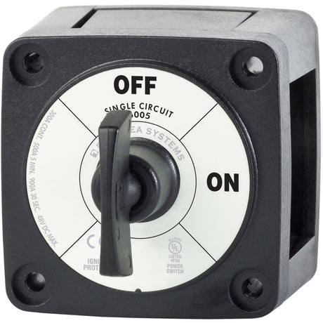 Blue Sea Black m-Series Mini Battery Switch Angle