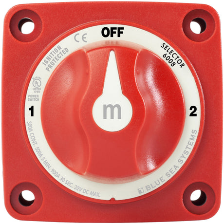 Blue Sea m-Series Selector Battery Switch Front