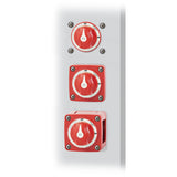 Blue Sea 6010 Mini Dual Circuit Battery Switch-Red