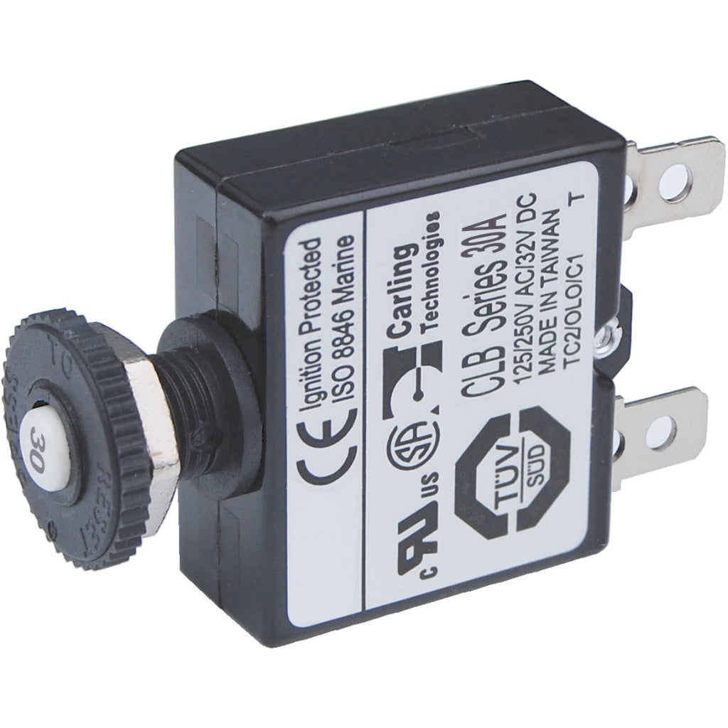 Blue Sea Push Button Reset Only Circ. Br. 30A