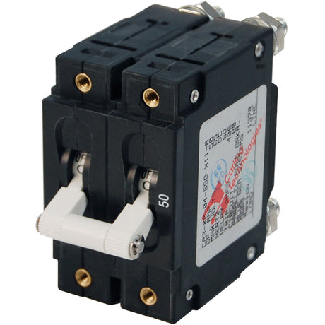Blue Sea 50A White C-Series Circuit Breaker