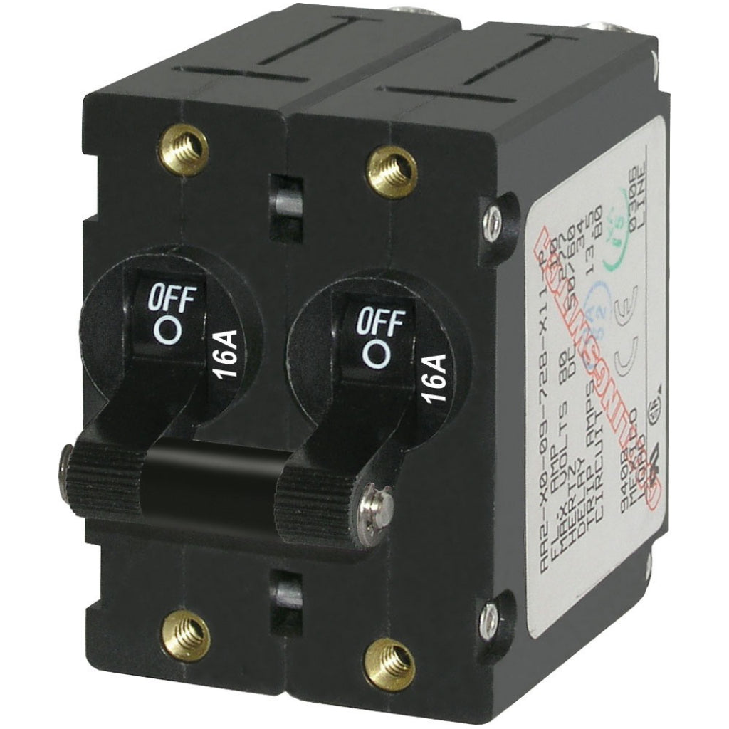 Blue Seas Systems 16A 2 Pole Circuit Breaker