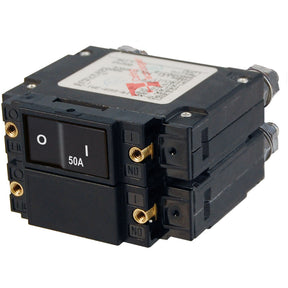 Blue Sea 50A AC Flat Rocker Circuit Breaker 