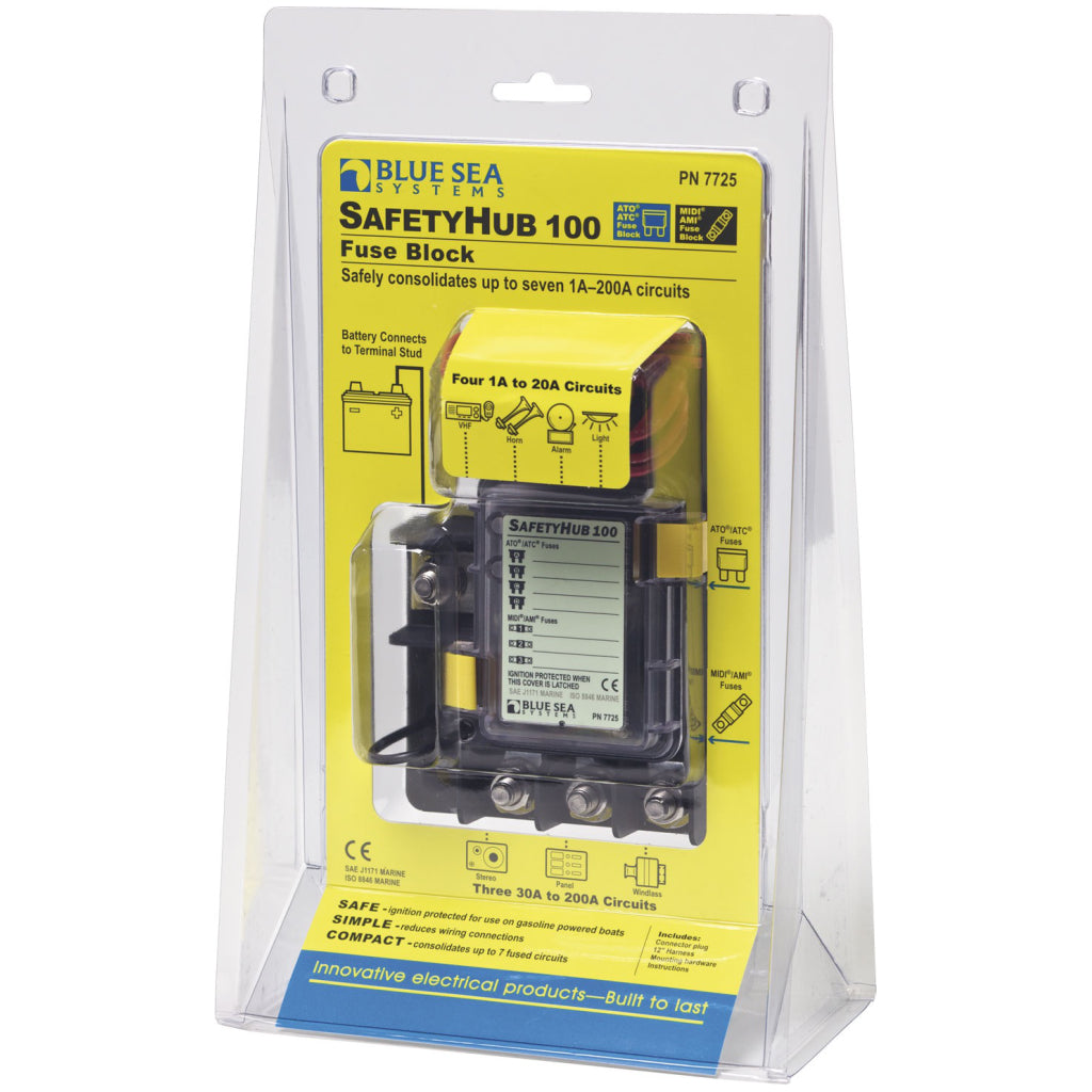 Blue Sea 7725 SafetyHub 100 Fuse Block