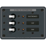 Blue Sea 8025 Traditional Metal DC Panel - 3 Pos
