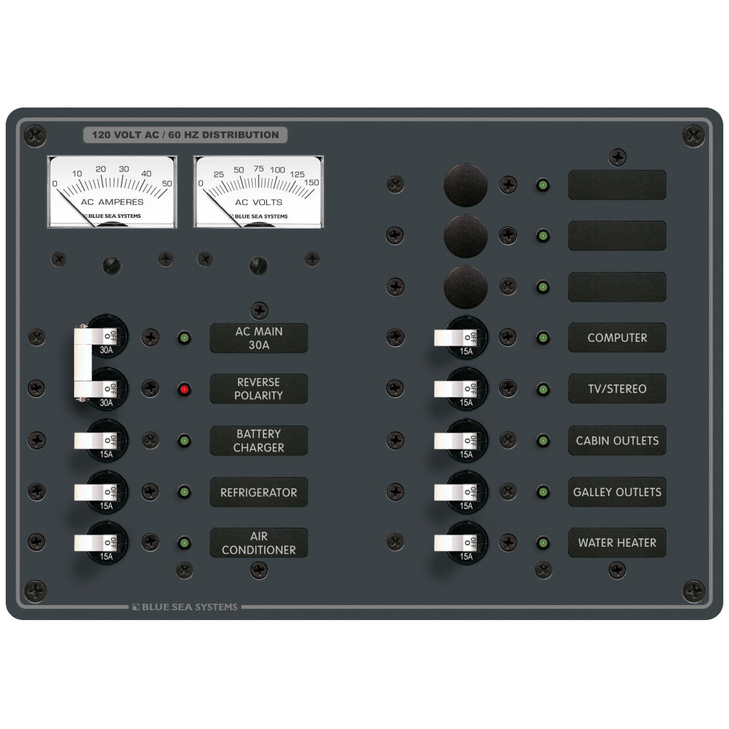 Blue Sea 11 Pos. AC Main Panel