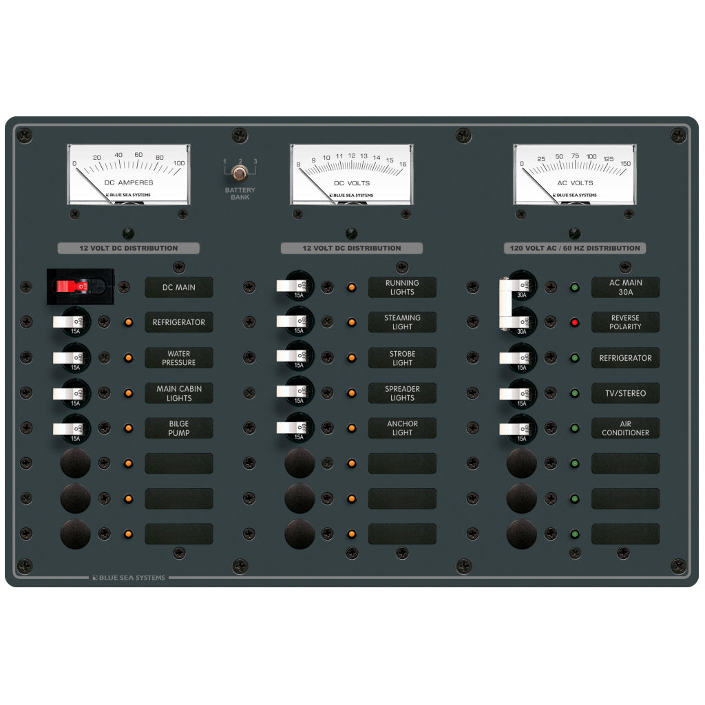 Blue Sea 8084 AC Main + 6 Pos/DC Main + 15 Pos.
