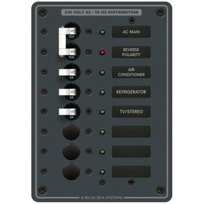 Blue Sea AC Main 6 Pos. Panel