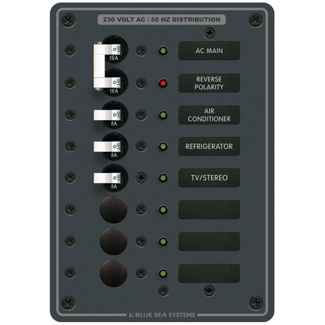 Blue Sea AC Main 6 Pos. Panel