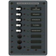 Blue Sea European AC 8 Pos. Panel
