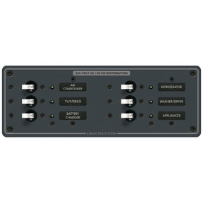 Blue Sea European AC 6 Pos. Panel 