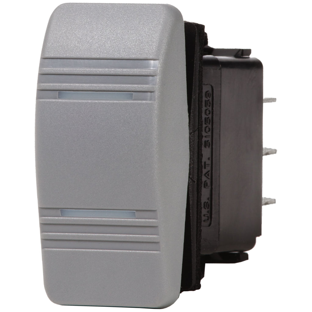 Blue Sea 8220 Contura Switch DPDT Gray - ON-OFF-ON