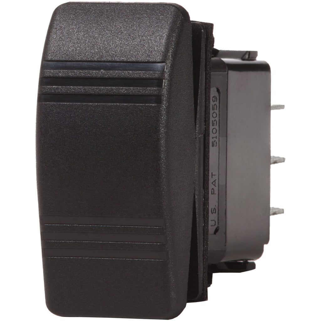 Blue Sea 8288 Contura Switch DPST Black OFF-(ON)