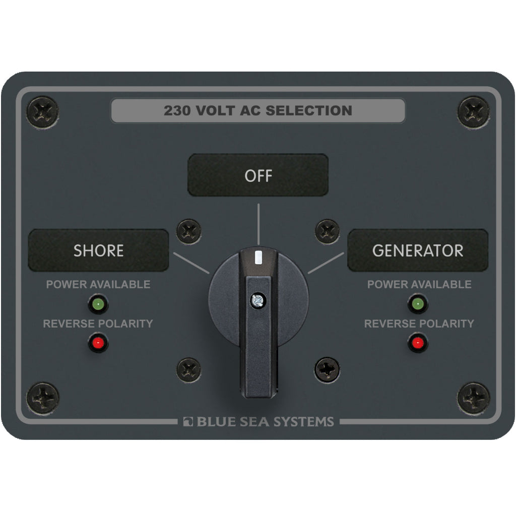 Blue Sea 30A AC Rotary Switch Panel