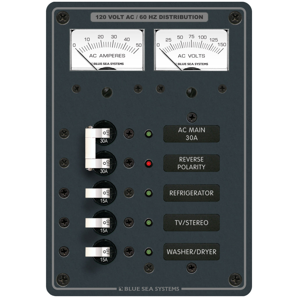 Blue Sea AC Main 3 Pos. Panel