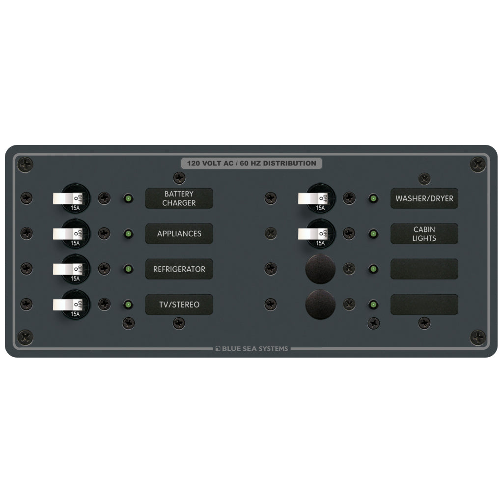 Blue Sea AC 8 Pos. Panel