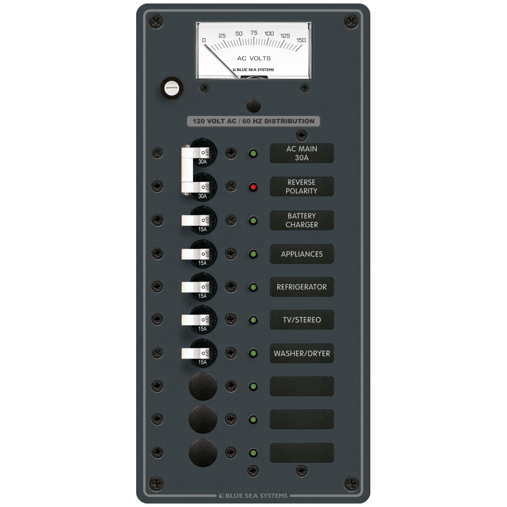 Blue Sea AC 8 Pos. Main Panel