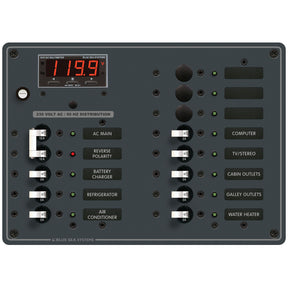 Blue Sea European 11 Pos. AC Main Panel