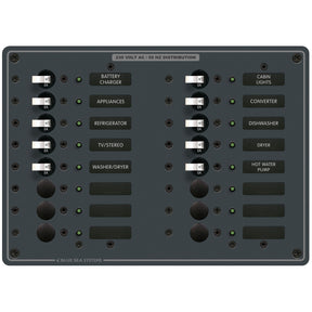 Blue Sea European 16 Pos. AC Panel