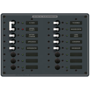 Blue Sea European 14 Pos. AC Main Panel 