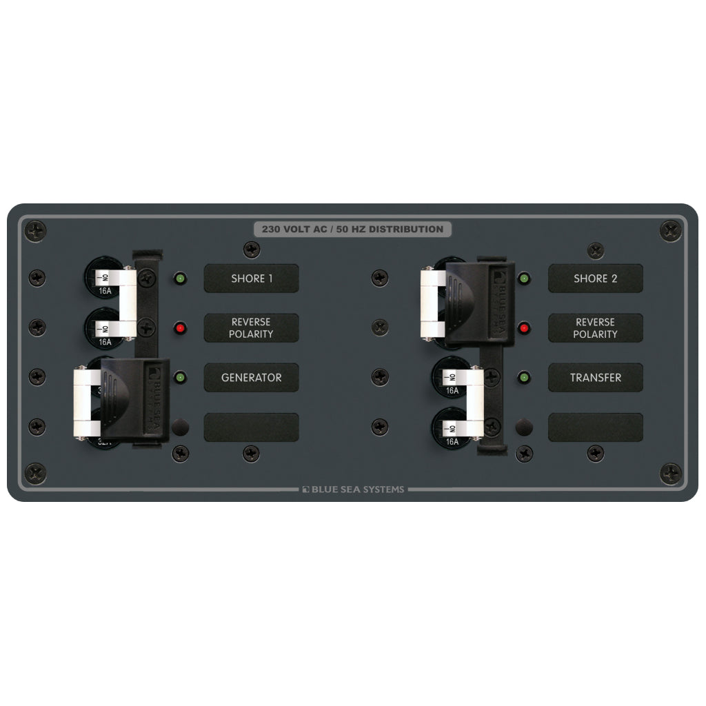 Blue Sea European AC 3 Source Panel