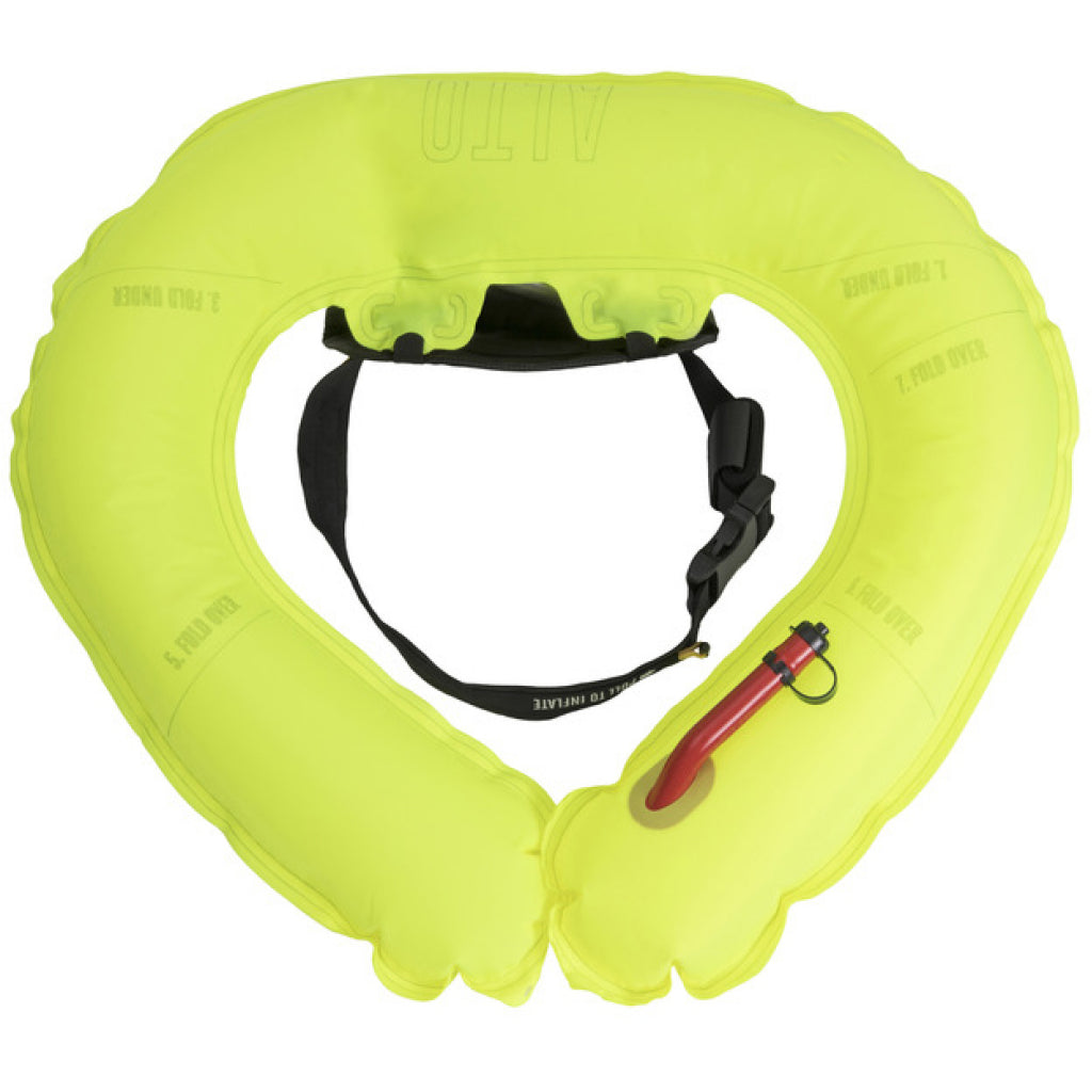 Inflated Of Spinlock Black Yellow Alto Belt Pack.