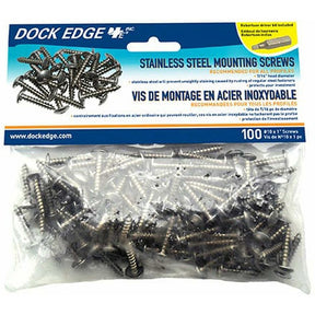 Dockedge 1006-F Stainless Screws & Driver-100/Pk