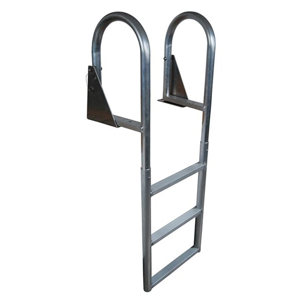 Dockedge 3-Step Flip-up Welded Aluminum Ladder