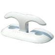 Dockedge White 8" Cast Aluminum Flip-up Cleat