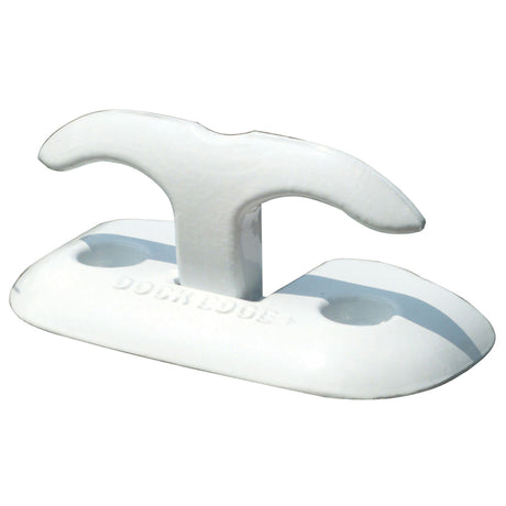 Dockedge White 8" Cast Aluminum Flip-up Cleat