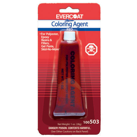 Evercoat 1oz. Red Pigment Epoxy/ Polyester/Safe