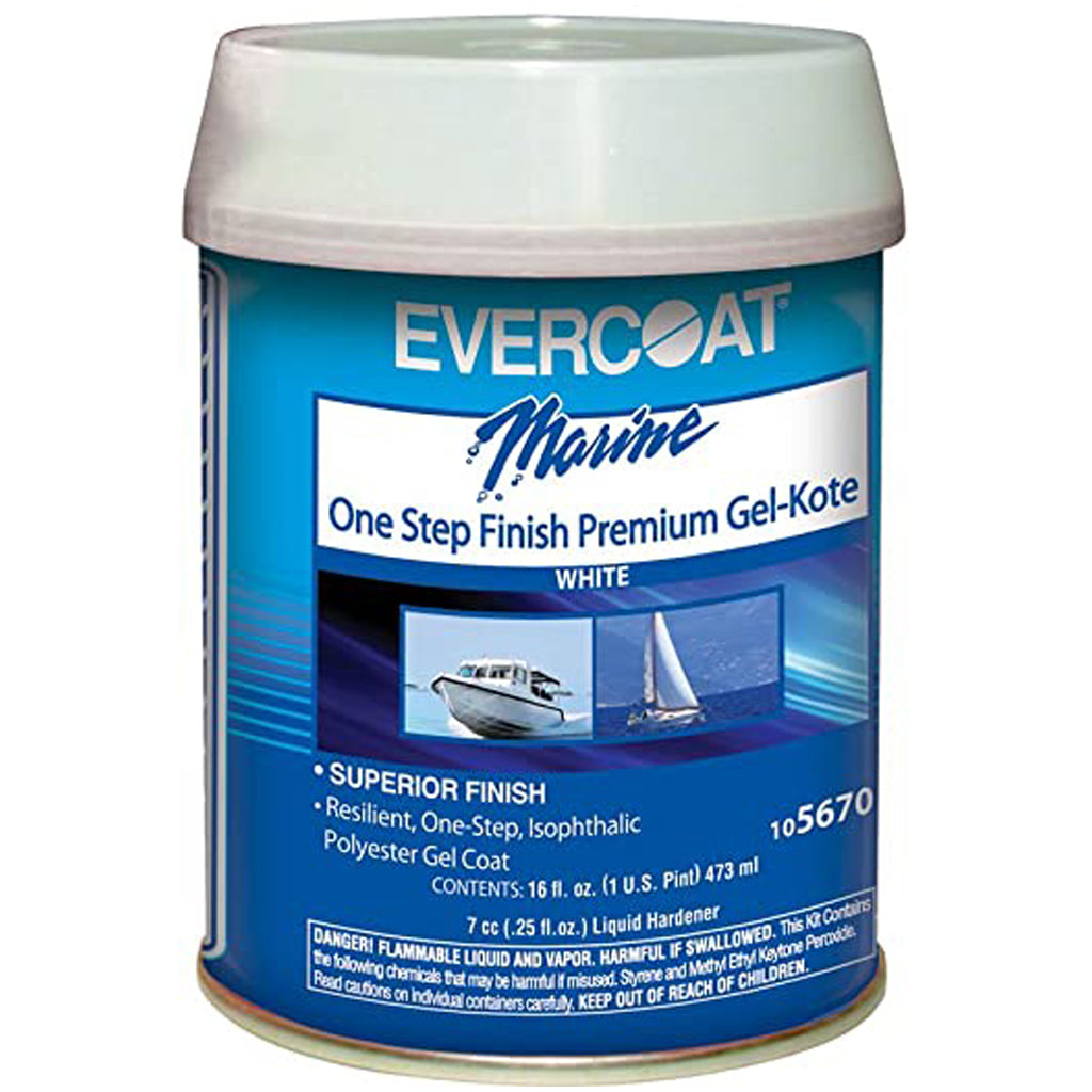 Evercoat White Finish Waxed Gelcoat (Pint)