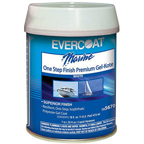 Evercoat White Finish Waxed Gelcoat (Pint)