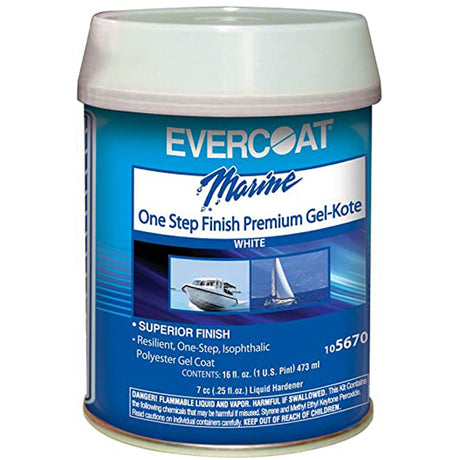 Evercoat White Finish Waxed Gelcoat (Pint)