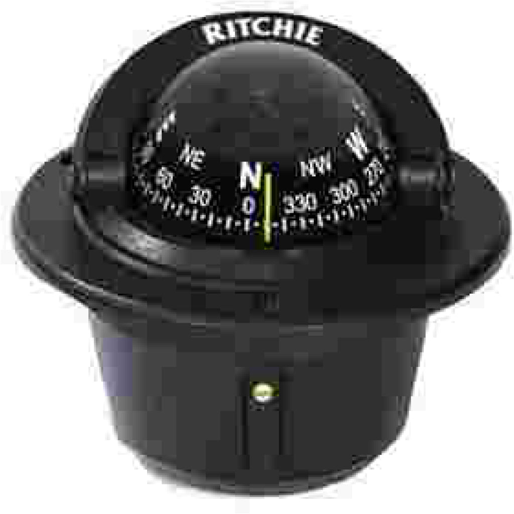 Explorer Black Flush Mount Compass