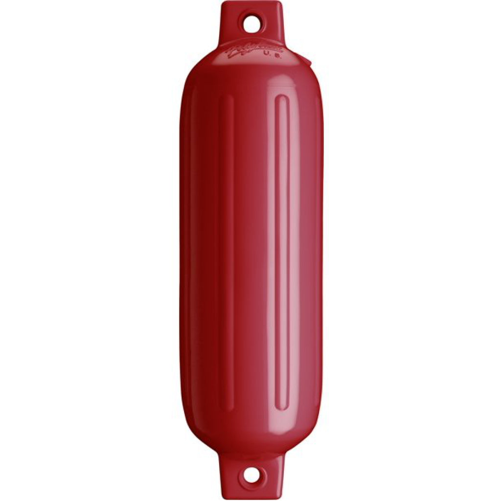 Polyform 6.5" x 23" Classic Red Twin Eye Fender